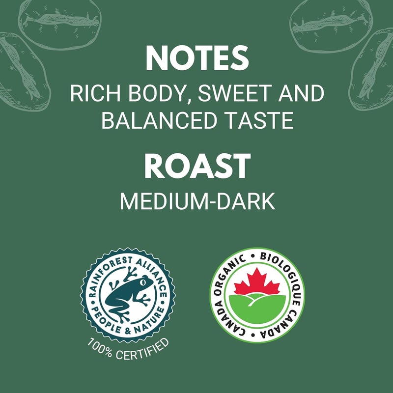 Zavida Organica Medium-Dark Roast Coffee Beans - Image 5